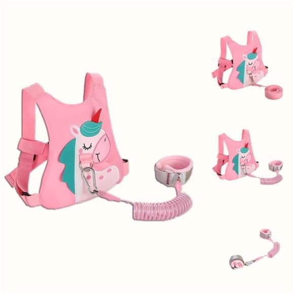 Toddler Leash for Child Kids Safety Walking Harness & Baby Anti Lost Wrist Link